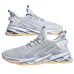 Men's Sneakers Running Shoes Blade Type Non-slip Cushioning Breathable Light Soft Running Road Running Rubber Knit Spring Fall Orange / Gray Black Green Black Sliver