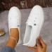 Women's Sneakers White Shoes Outdoor Daily Summer Flat Heel Round Toe Fashion Sporty Casual Walking Canvas Lace-up White