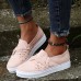 Women's Flats Slip-Ons Canvas Shoes Plus Size Comfort Shoes Outdoor Daily Solid Color Summer Rhinestone Zipper Flat Heel Round Toe Sporty Casual Walking Canvas Loafer Pink Beige