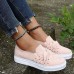 Women's Flats Slip-Ons Canvas Shoes Plus Size Comfort Shoes Outdoor Daily Solid Color Summer Rhinestone Zipper Flat Heel Round Toe Sporty Casual Walking Canvas Loafer Pink Beige