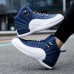 Men's Sneakers Boots Basketball Casual Daily Leather Comfortable Booties / Ankle Boots Loafer Dark Red Black Blue Spring Fall