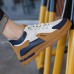 Men's Sneakers Casual Daily PU Waterproof Lace-up White / Blue Orange / Black Black Green Summer Spring