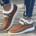 Women's Sneakers Boots Snow Boots Plus Size Slip-on Sneakers Outdoor Christmas Daily Geometric Color Block Fleece Lined Booties Ankle Boots Winter Flat Heel Round Toe Vintage Fashion Casual Running