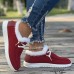 Women's Sneakers Boots Snow Boots Plus Size Slip-on Sneakers Outdoor Christmas Daily Geometric Color Block Fleece Lined Booties Ankle Boots Winter Flat Heel Round Toe Vintage Fashion Casual Running