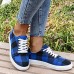 Women's Sneakers Plus Size Canvas Shoes Outdoor Leopard Flat Heel Round Toe Fashion Sporty Comfort Canvas Lace-up Leopard White Red