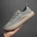 Men's Sneakers Platform Sneakers Walking Casual Outdoor Daily Canvas Breathable Elastic Band Black Green Gray Summer Spring