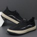 Men's Sneakers Platform Sneakers Walking Casual Outdoor Daily Canvas Breathable Elastic Band Black Green Gray Summer Spring