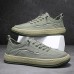 Men's Sneakers Platform Sneakers Walking Casual Outdoor Daily Canvas Breathable Elastic Band Black Green Gray Summer Spring