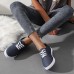 Women's Sneakers Plus Size Canvas Shoes White Shoes Outdoor Office Work Solid Colored Summer Spring Fall Lace-up Flat Heel Round Toe Basic Classic Casual Walking Canvas Lace-up Black White