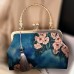 Women's Evening Bag Polyester Party Holiday Chain Solid Color Embroidery Blue