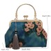 Women's Evening Bag Polyester Party Holiday Chain Solid Color Embroidery Blue