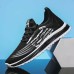 Men's Sneakers Walking Vintage Casual Outdoor Daily Knit Warm Height Increasing Comfortable Lace-up White Green Fall Winter