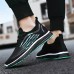 Men's Sneakers Walking Vintage Casual Outdoor Daily Knit Warm Height Increasing Comfortable Lace-up White Green Fall Winter