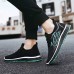 Men's Sneakers Walking Vintage Casual Outdoor Daily Knit Warm Height Increasing Comfortable Lace-up White Green Fall Winter