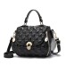 Women's Handbag Shoulder Bag Satchel Diaper Bag Tote PU Leather Shopping Daily Buttons Zipper Geometric Black White Pink