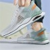 Men's Sneakers Sporty Look Flyknit Shoes Running Walking Sporty Casual Outdoor Daily Tissage Volant Breathable Comfortable Slip Resistant Lace-up Black Blue Mint Green Color Block Summer Spring