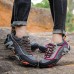 Women's Hiking Shoes Mountaineer Shoes Waterproof Shock Absorption Breathable Wearable Camping / Hiking Climbing Rubber Summer Spring Ash Dark Blue