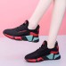 Women's Sneakers Comfort Shoes Outdoor Daily Color Block Winter Flat Heel Sporty Casual Comfort Running Mesh PU 8-1 plus velvet red 8-1 single shoes black purple 8-1 single shoes colorful red