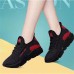 Women's Sneakers Comfort Shoes Outdoor Daily Color Block Winter Flat Heel Sporty Casual Comfort Running Mesh PU 8-1 plus velvet red 8-1 single shoes black purple 8-1 single shoes colorful red