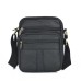 Men's Crossbody Bag Mobile Phone Bag Cowhide Daily Black Brown