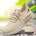 Men's Sneakers Sporty Look Flyknit Shoes Running Walking Sporty Casual Outdoor Daily Tissage Volant Breathable Comfortable Slip Resistant Lace-up Silver Black Apricot Summer Spring