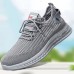 Men's Sneakers Sporty Look Flyknit Shoes Running Walking Sporty Casual Outdoor Daily Tissage Volant Breathable Comfortable Slip Resistant Lace-up Silver Black Apricot Summer Spring