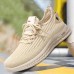 Men's Sneakers Sporty Look Flyknit Shoes Running Walking Sporty Casual Outdoor Daily Tissage Volant Breathable Comfortable Slip Resistant Lace-up Silver Black Apricot Summer Spring