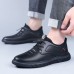 Men's Oxfords Casual Shoes Comfort Shoes Business Casual Daily Office & Career Faux Leather Breathable Comfortable Slip Resistant Elastic Band Black White Spring Fall