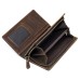 Crazy horse skin long wallet men's Leather Men's hand bag leather zipper bag large capacity multi Card Wallet