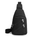 Zipper Front Sling Bag Casual Multi Pocket Chest Purse Outdoor Sports Crossbody Bag