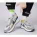 Men's Sneakers Comfort Shoes Running Casual Daily Cloth Comfortable Lace-up Green Coffee Spring Fall