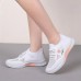 Women's Sneakers Plus Size Flyknit Shoes Outdoor Daily Color Block Summer Flat Heel Round Toe Fashion Sporty Casual Running Walking Tissage Volant Lace-up Black Pink Blue