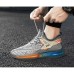 Men's Sneakers Running Shoes Athletic Flyknit Air Cushion Shock Absorption Cushioning Breathable Lightweight Gym Workout Running Rubber Knit Summer Spring Black White Blue