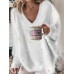 Women's Oversized Sweatshirt Pullover Solid Color Basic Neon & Bright White Pink Red Street Casual V Neck Long Sleeve Top Micro-elastic Fall & Winter