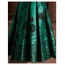 Women‘s Emerald Green Party Christmas Dress Midi Dress Green 3/4 Length Sleeve Floral Print Summer Spring Fall Winter V Neck Dress