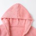 Women's Hooded Pajama Sets 3 Pieces Fluffy Fleece Long Sleeves Coat Shorts Vest for Winter Gift for Valentine's Day