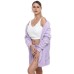 Women's Hooded Pajama Sets 3 Pieces Fluffy Fleece Long Sleeves Coat Shorts Vest for Winter Gift for Valentine's Day