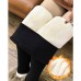 Women‘s Fleece-lined Leggings Ankle-Length Winter Leggings Micro-elastic High Waist Tights Casual / Sporty Weekend Yoga Black Gold Black S M Fall & Winter