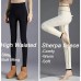 Women‘s Fleece-lined Leggings Ankle-Length Winter Leggings Micro-elastic High Waist Tights Casual / Sporty Weekend Yoga Black Gold Black S M Fall & Winter