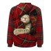 Women's Pullover Christmas Sweatshirt Plaid Cat Sportswear Festival Yellow Pink Wine Casual Round Neck Long Sleeve Top Micro-elastic Fall & Winter