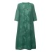 Women‘s Dress Set Two Piece Dress Midi Dress Green Blue Gray Half Sleeve Floral Print Summer Spring U Neck Casual 2023 S M L XL XXL 3XL