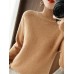 Women's Pullover Sweater Jumper Turtleneck Ribbed Knit Wool Oversized Fall Winter Regular Outdoor Valentine's Day Daily Stylish Casual Soft Long Sleeve Solid Color Black White Pink S M L