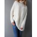 Women's Pullover Sweater Jumper Turtleneck Chunky Crochet Knit Knit Fall Winter Tunic Home Daily Basic Casual Soft Long Sleeve Solid Color Black White Light Grey S M L