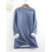 Women's Fleece Pajama Sets Lounge Sets Letter Warm Comfort Soft Home Daily Bed Fleece Warm Breathable Crew Neck Long Sleeve Pullover Pant Elastic Waist Fall Winter Blue