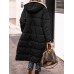 Women's Long Puffer Jacket Winter Fleece ParkaReversible Thermal Warm Windproof Winter Coat Hooded Jackets Comtemporary Casual Street Style Jacket Long Sleeve Brown Black