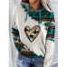 Women's Hoodie Sweatshirt Pullover Geometric Vintage Ethnic Vintage Ethnic Neon & Bright Front Pocket Red Blue Green Street Casual Hoodie Long Sleeve Top Micro-elastic Fall & Winter