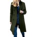 Women's Coat Casual Jacket Trench Coat Street Daily Wear Vacation Fall Winter Long Coat Loose Fit Thermal Warm Windproof Warm Stylish Sporty Chic & Modern Jacket Long Sleeve Pure Color Slim Fit Black