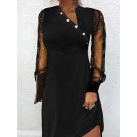 Women's Black Dress Casual Dress Winter ...