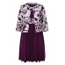 Women‘s Plus Size Curve Dress Set Print Crew Neck Long Sleeve Spring Fall Elegant Maxi long Dress Formal Party Dress