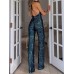 Jumpsuits for Special Occasions Backless Sequin Solid Color Halter Elegant Party Christmas Prom Regular Fit Sleeveless Silver Black Blue XS S M Spring Fall